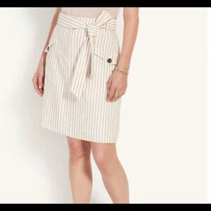 Ann Taylor Striped Cargo Skirt